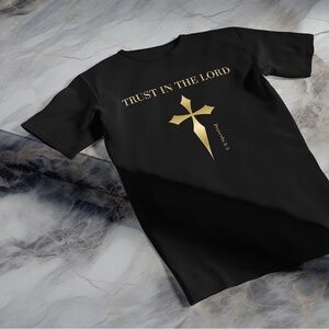 Men’s Shirt Trust In The LORD Christian Bible Verse T-Shirt